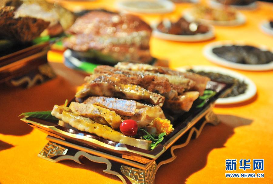这是戈壁石“烤羊排”（11月1日摄）。