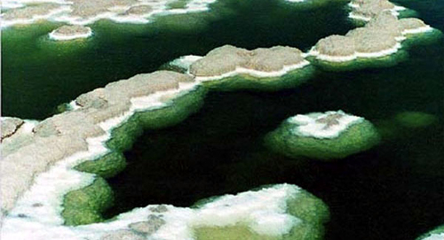 组图:世界最大盐湖--察尔汗盐湖及其盐花景观 