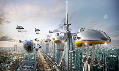 未来城市无限设想+飞船低碳皆可实现